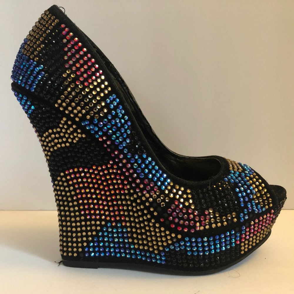 Multi-Colored Wedge Heels Size 6.5